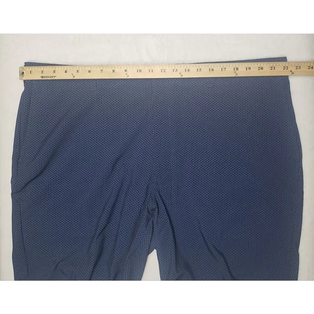 Ben Hogan Performance Golf Shorts 44 Tall Navy Micro‑Diamond UPF 50 Stretch NWT